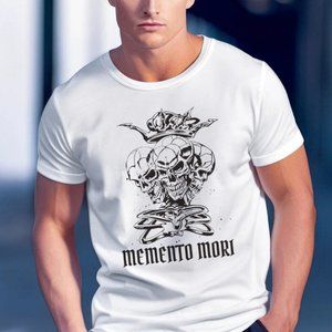 Stoicism Stoic Philosophy Memento Mori T-Shirt Men's T Shirt Tee Cotton S M L XL